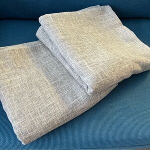 West Elm Textured Gray Drapes